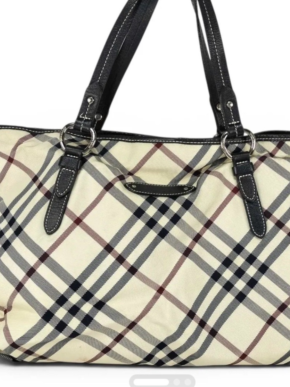 Burberry Vintage 2000s Blue Label Canvas Tote Bag (Pre-Owned)